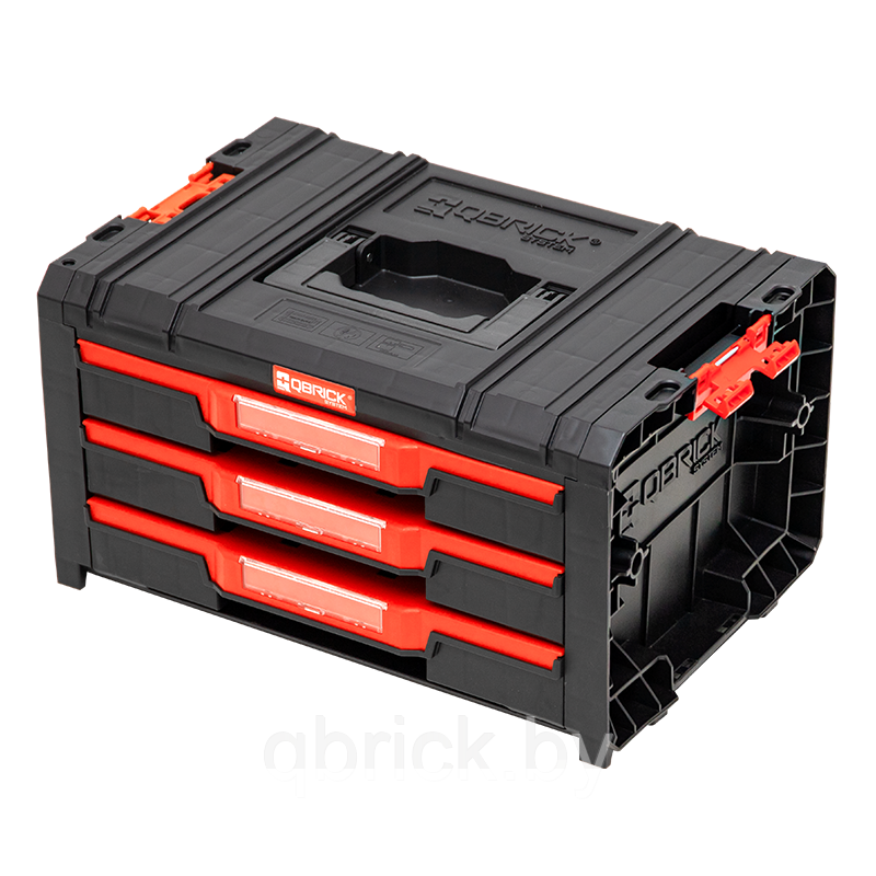 Ящик для инструментов Qbrick System PRO Drawer 3 Toolbox Expert 2.0, черный