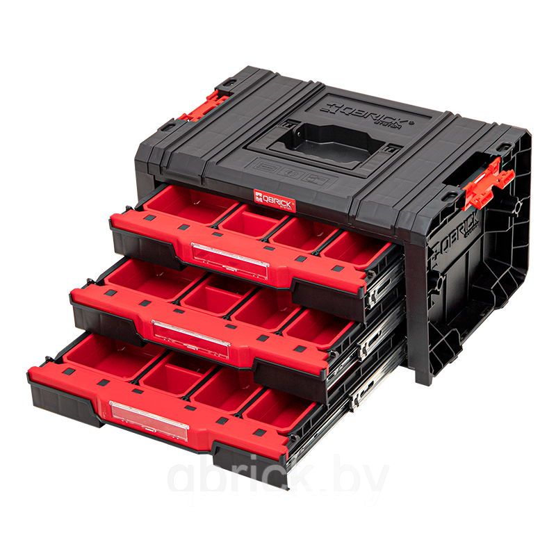 Ящик для инструментов Qbrick System PRO Drawer 3 Toolbox Expert 2.0, черный