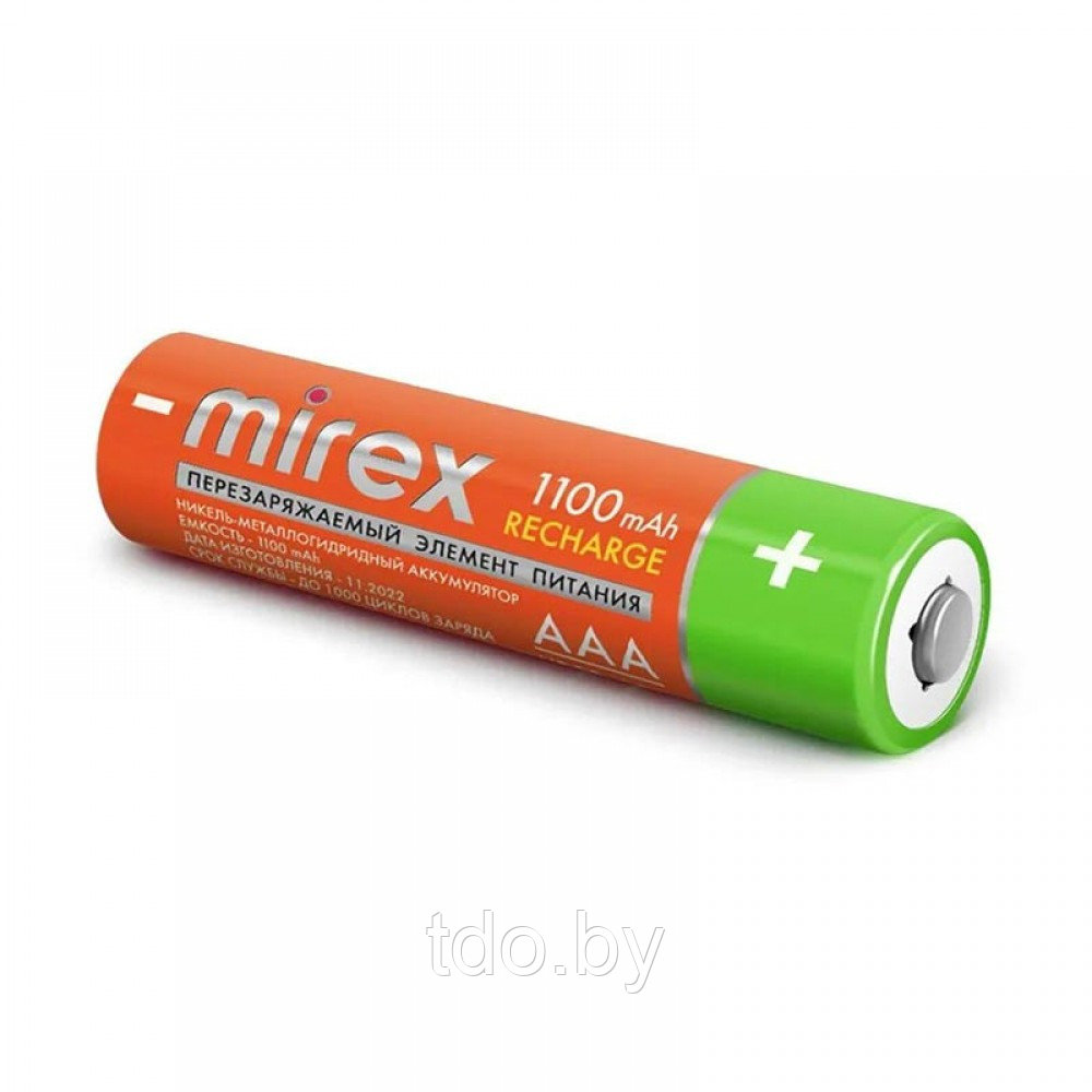 Аккумулятор Mirex HR03/AAА Ni-MH, 1,2V, 1100mAh , 4шт/уп
