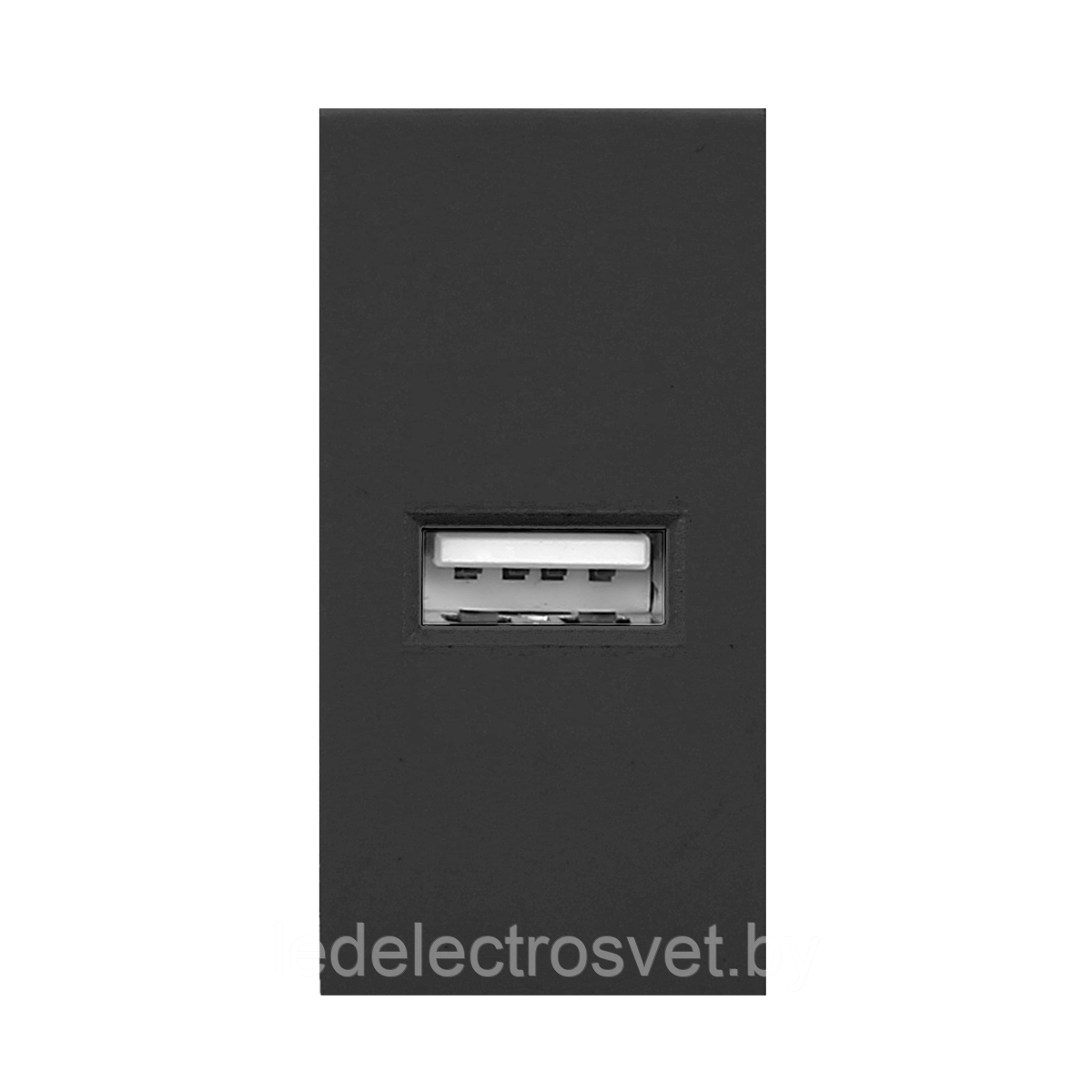 Розетка USB Type A, 1М, 5V, 2,1A, черная - фото 1 - id-p215729421