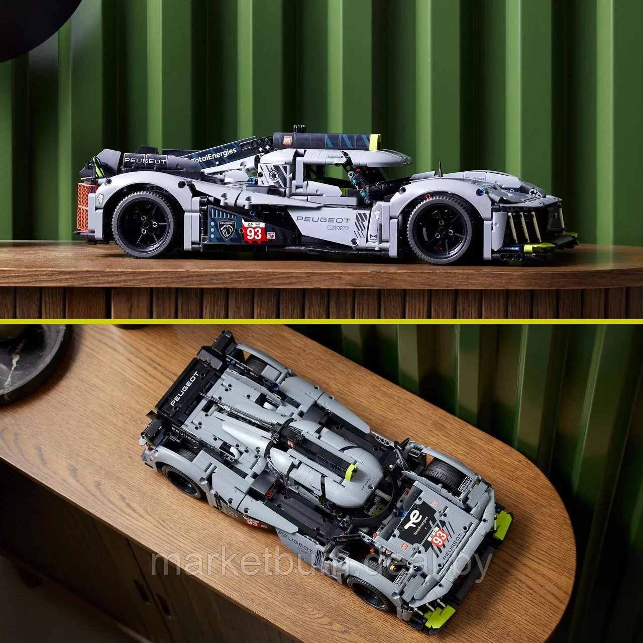 Конструктор LEGO 42156, Гибридный гиперкар PEUGEOT 9X8 24H Le Mans - фото 9 - id-p210020386