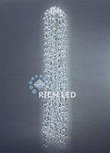 Светодиодные Дреды Rich LED, 150 см, белые, соединяемые, 288 LED, белый провод