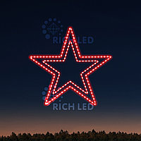 Светодиодная консоль Rich LED на металлокаркасе, тип 9-10, 220 В,