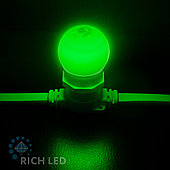 Светодиодная лампа для Белт-лайта Rich LED, 1 Вт, цоколь Е27, d=45 мм, зеленая,