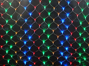 Светодиодная сетка Rich LED 2*3 м, сине-белая,384 LED, 220 B, прозрачный провод.