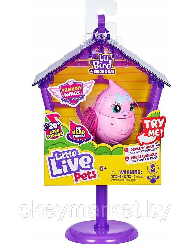 Интерактивная птичка в скворечнике Little Live Pets Твитти-Пеппи 26103, фото 2