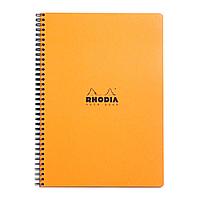 Блокнот "Rhodia", А4+, 80 листов, клетка, оранжевый