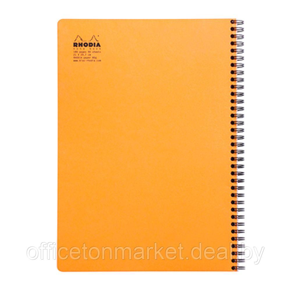 Блокнот "Rhodia", А4+, 80 листов, клетка, оранжевый - фото 3 - id-p215731735