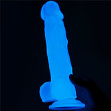 Светящийся в темноте фаллос на присоске Lumino Play Dildo 22 см, фото 6