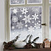 Наклейка для окон «Волшебные снежинки» , многоразовая, 50 х 70 см, фото 2