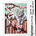 Картина по номерам на холсте с подрамником «Кот и цветы», 30х20 см, фото 6