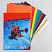 Картон цветной немелованный «Супергерой», А4, 10 л., 10 цв., Человек-паук, 220 г/м2, фото 3