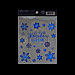 Наклейка со светящимся слоем «Снежинки», 10,5 х 14,8 х 0,1 см, фото 2