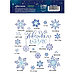 Наклейка со светящимся слоем «Снежинки», 10,5 х 14,8 х 0,1 см, фото 3