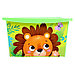 Ящик для игрушек, с крышкой, «Весёлый зоопарк», объём 30 л, цвет зелёный, фото 2