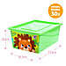 Ящик для игрушек, с крышкой, «Весёлый зоопарк», объём 30 л, цвет зелёный, фото 3