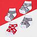 Набор новогодних детских носков Крошка Я «Мишка», 4 пары, 6-8 см, фото 2