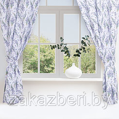 Комплект штор для кухни с подхватами Lavender 145х180см-2 шт., 100% п/э