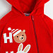 Комбинезон с капюшоном Крошка Я «Новогодние зверята», рост 68-74 см, цвет красный, фото 3
