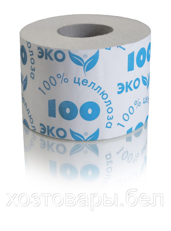 Бумага туалетная "ЭКО", на втулке, однослойная, 100%  целлюлоза 29м