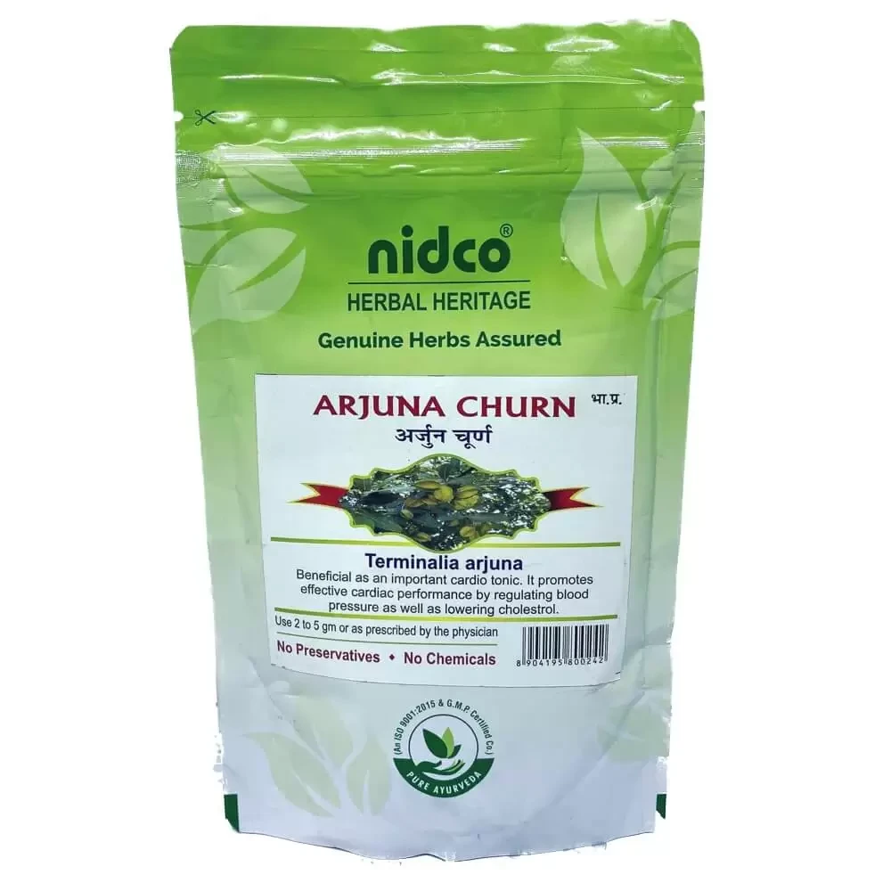 Порошок растения Арджуна Чурна Arjuna Churna Nidco, 100 г Индия - фото 1 - id-p215746100