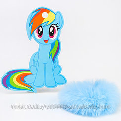 Резинка для волос, голубая, "Радуга Деш", My Little Pony