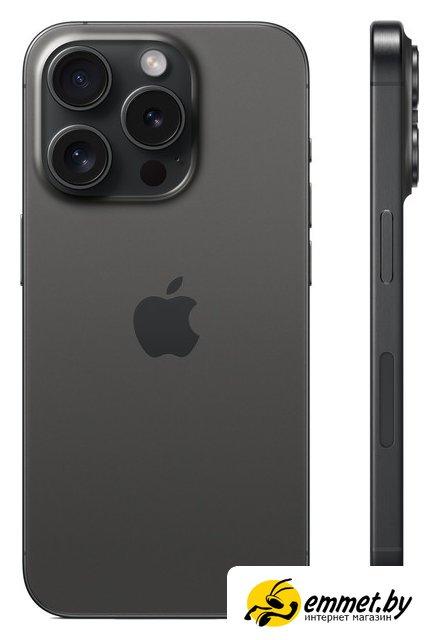 Смартфон Apple iPhone 15 Pro 256GB (черный титан) - фото 2 - id-p215746590