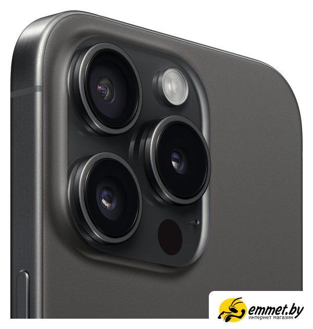 Смартфон Apple iPhone 15 Pro 256GB (черный титан) - фото 4 - id-p215746590