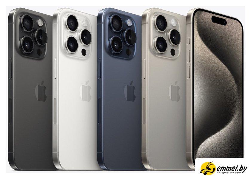 Смартфон Apple iPhone 15 Pro 256GB (черный титан) - фото 5 - id-p215746590