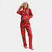 Пижама новогодняя женская KAFTAN Машинки, цвет красный, размер 40-42, фото 2