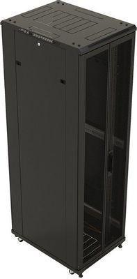 Шкаф коммутационный Hyperline TTB-2268-DD-RAL9004 напольный, перфорированная стальная передняя дверь, 22U, - фото 3 - id-p213131564