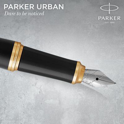 Набор ручек Parker Urban Core FK200 (CW2093381) Muted Black GT руч.пер./руч.шар. ст.нерж. подар.кор. - фото 2 - id-p213136011