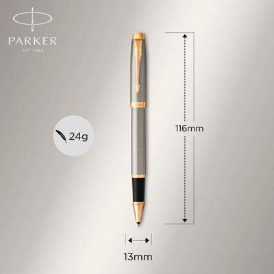 Набор ручек Parker IM Core TK223 (CW2093217) Brushed Metal GT ручка роллер, ручка шариковая подар.ко - фото 5 - id-p213136013