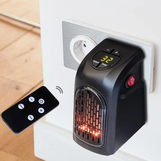 Компактный портативный обогреватель Handy Heater с пультом управления