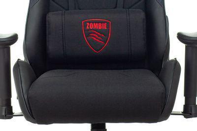 Кресло игровое ZOMBIE Thunder 1, на колесиках, ткань/экокожа, черный [zombie thunder 1 b] - фото 3 - id-p213137774