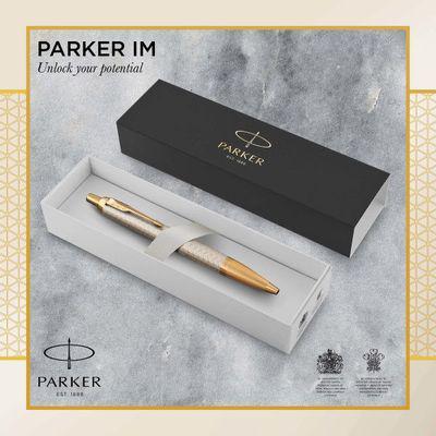 Ручка шариков. Parker IM Premium K323 (CW1931687) Grey GT M чернила син. подар.кор. - фото 5 - id-p213134284