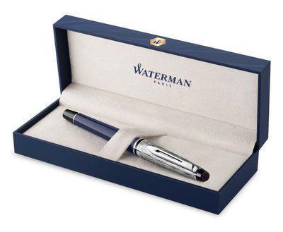 Ручка роллер Waterman Expert L`Essence du Bleu (CW2166429) LaqBlue CT F чернила черн. подар.кор. - фото 1 - id-p213134303