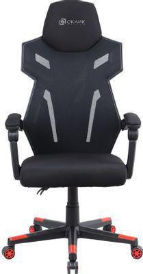 Кресло игровое Oklick 111G, на колесиках, сетка/ткань, черный/красный [1873056] - фото 1 - id-p213137838
