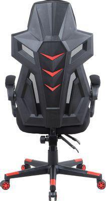 Кресло игровое Oklick 111G, на колесиках, сетка/ткань, черный/красный [1873056] - фото 8 - id-p213137838