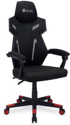 Кресло игровое Oklick 111G, на колесиках, сетка/ткань, черный/красный [1873056] - фото 10 - id-p213137838
