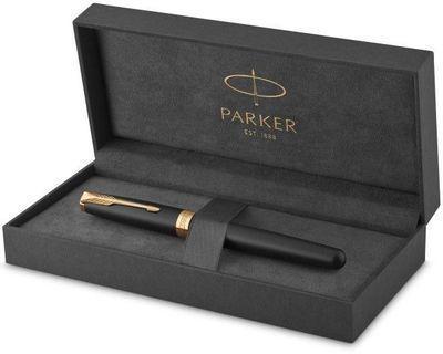 Ручка роллер Parker Sonnet Core T528 (CW1931518) Matte Black GT F чернила черн. подар.кор. - фото 10 - id-p213134321