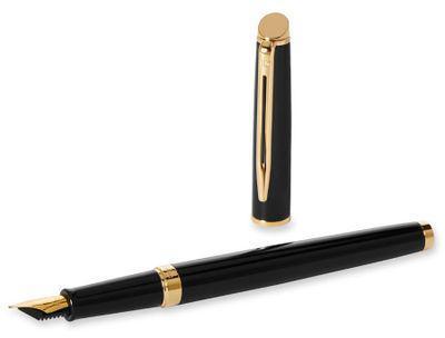 Ручка перьев. Waterman Hemisphere (CWS0920710) Matte Black GT F ст.нерж. подар.кор. - фото 1 - id-p213134341