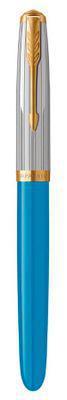 Ручка перьев. Parker 51 Premium (CW2169078) Turquoise GT F ст.нерж. подар.кор. - фото 3 - id-p213134386