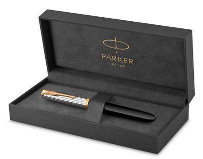 Ручка перьев. Parker 51 Premium (CW2169030) Black St.Steel GT F ст.нерж. подар.кор. - фото 8 - id-p213134389