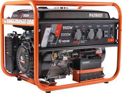 Бензиновый генератор Patriot GRS 6500E, 220/12 В, 5.5кВт, с АКБ [476102271] - фото 1 - id-p213144102