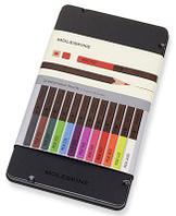 Карандаши Moleskine WATERCOLOUR EW7P12COLA, 12 цв., коробка металлическая