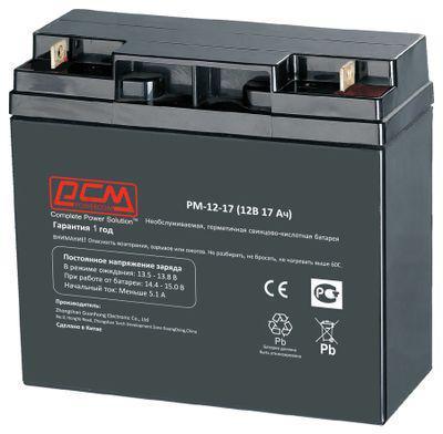 Аккумуляторная батарея для ИБП PowerCom PM-12-17 12В, 17Ач - фото 1 - id-p213144296