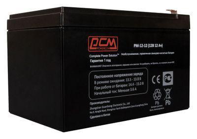 Аккумуляторная батарея для ИБП PowerCom PM-12-12 12В, 12Ач - фото 2 - id-p213144297