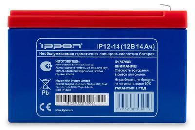 Аккумуляторная батарея для ИБП Ippon IP12-14 12В, 14Ач - фото 2 - id-p213144305