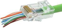 Коннектор Hyperline (PLEZ-8P8C-U-C5-100) UTP кат.5E RJ45 прозрачный (упак.:100шт)